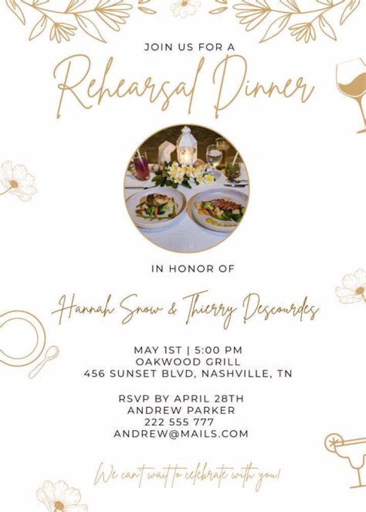 Are spouses invited to rehearsal dinner?