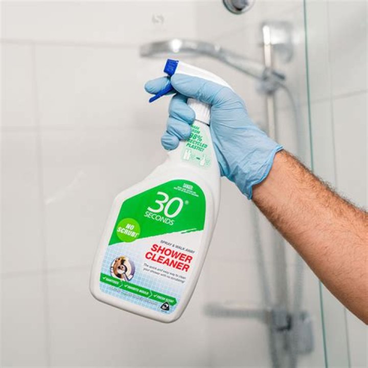 Can 30 seconds shower cleaner be used on glass?