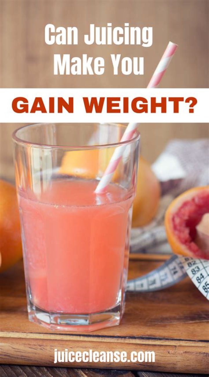 Can apple juice make you gain weight?