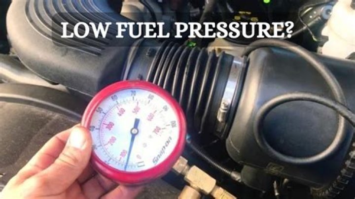 Can low fuel pressure cause knock?