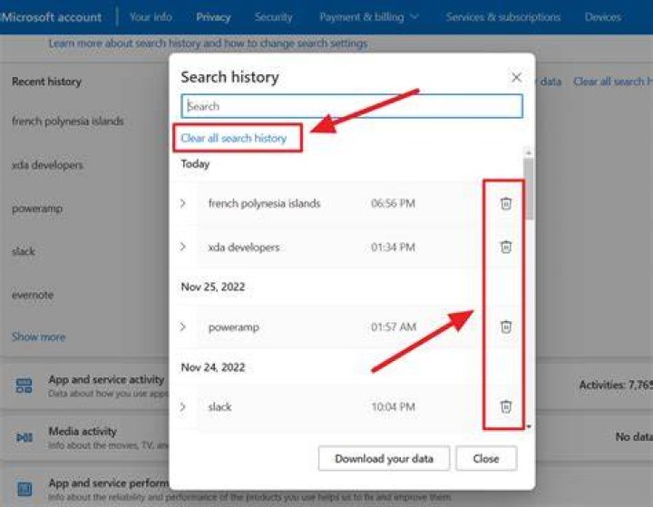 Can someone still see your history if you delete it?