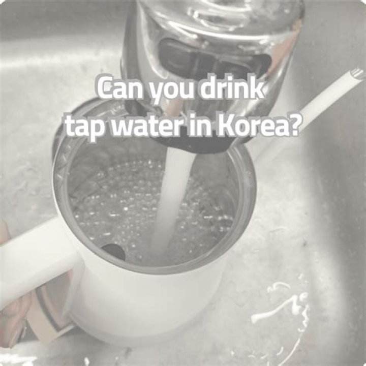 Can you drink water in Korea?