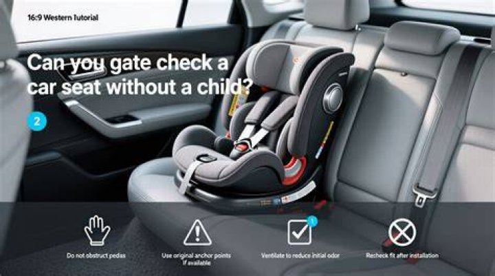 Can you gate check a car seat without a baby?
