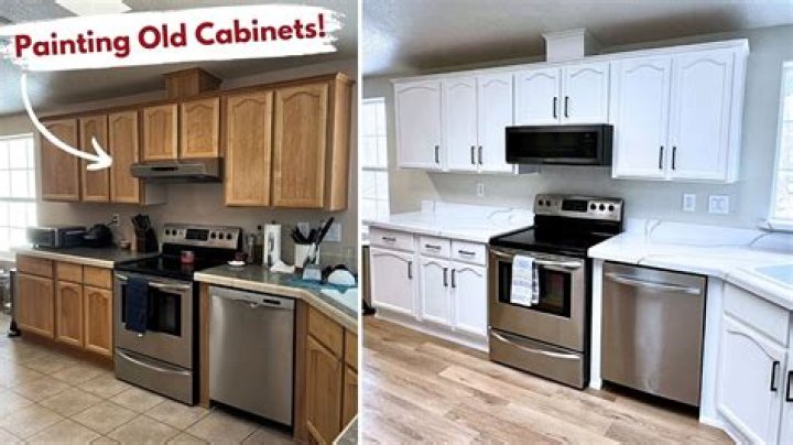 Can you paint cabinets without removing doors?