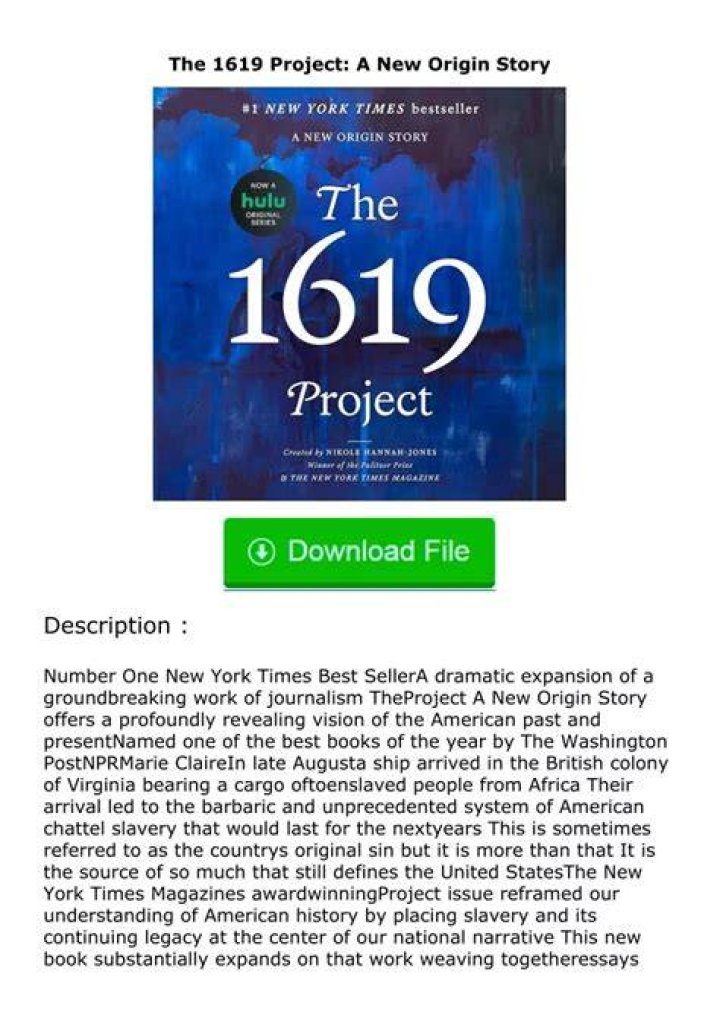 Can you read the 1619 project for free?