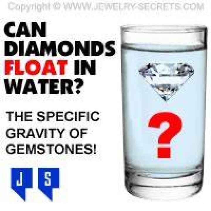 Do diamonds float in water?