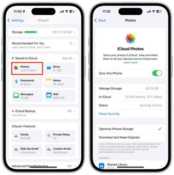 Do photos stay in iCloud when deleted from phone?