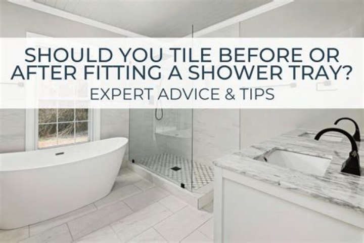 Do you tile before fitting a sink?