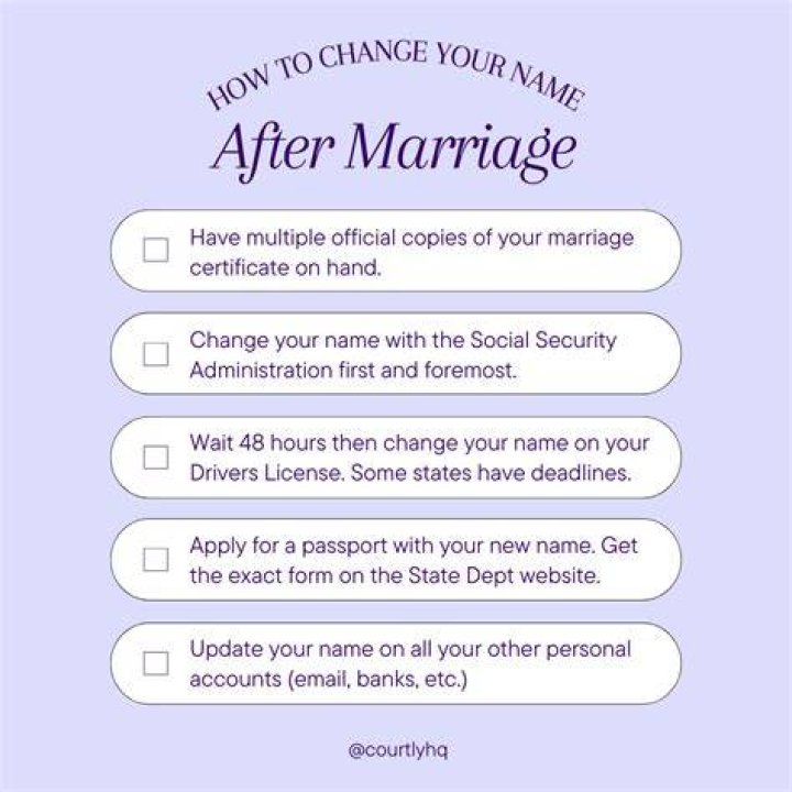 Does a woman keep her middle name after marriage?