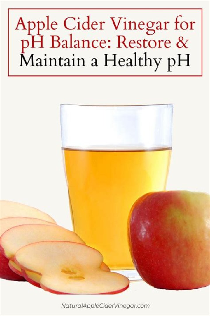 Does apple cider vinegar restore pH balance?