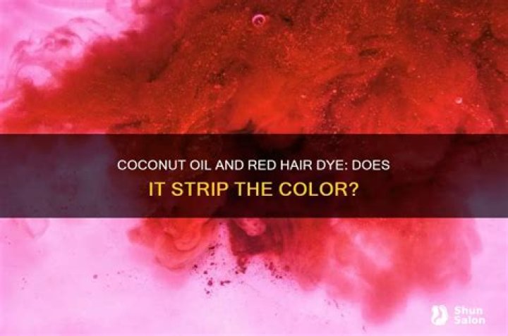 Does coconut oil strip hair colour?