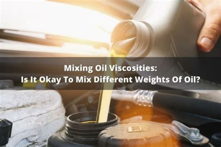 Does it hurt to mix different weights of oil?