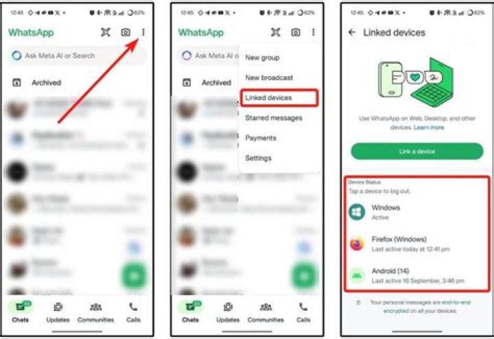 How can you tell if someone is using a Signal app?