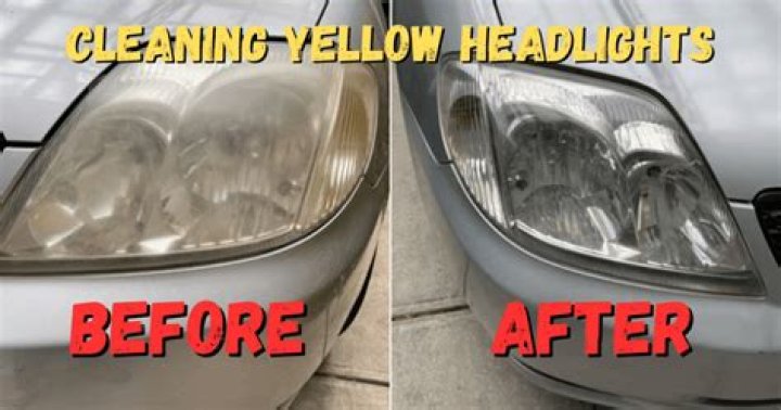 How do I clean the outside headlights on my car?