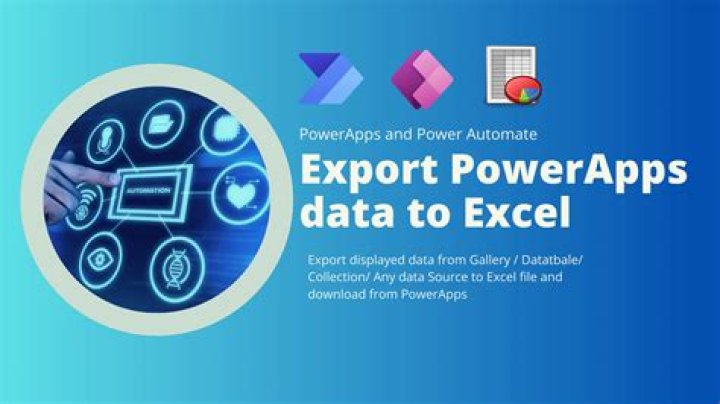 How do I transfer data from PowerApps to Excel?