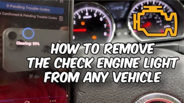 How do I turn the yellow check engine light off?