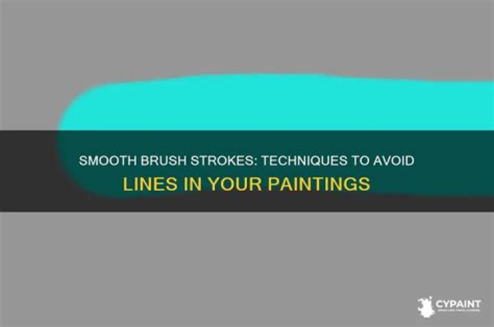 How do you avoid lines when painting?