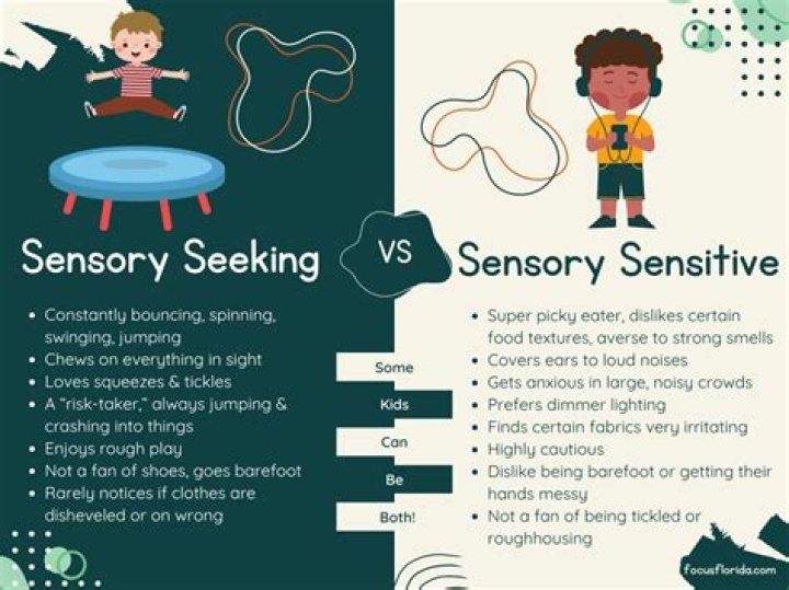 How do you calm sensory seeking behavior?