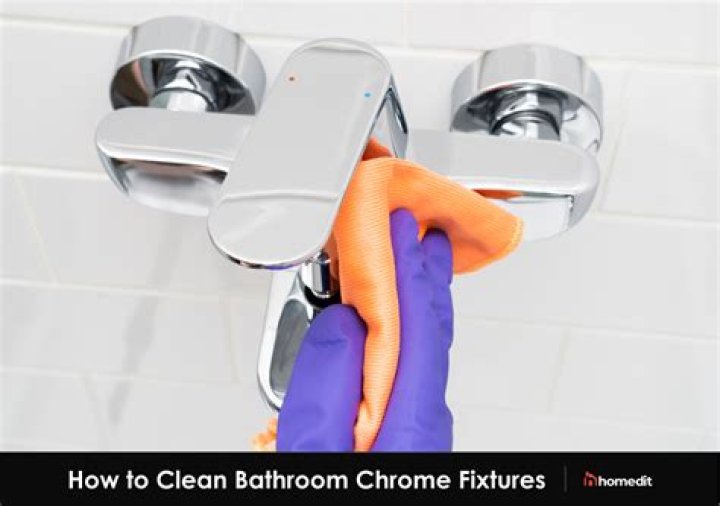 How do you clean polished chrome light fixtures?