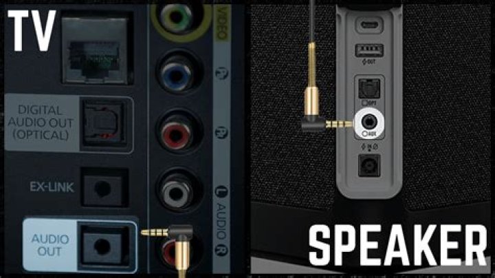 How do you connect an AUX cord to a speaker?