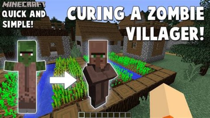 How do you cure a zombie villager?