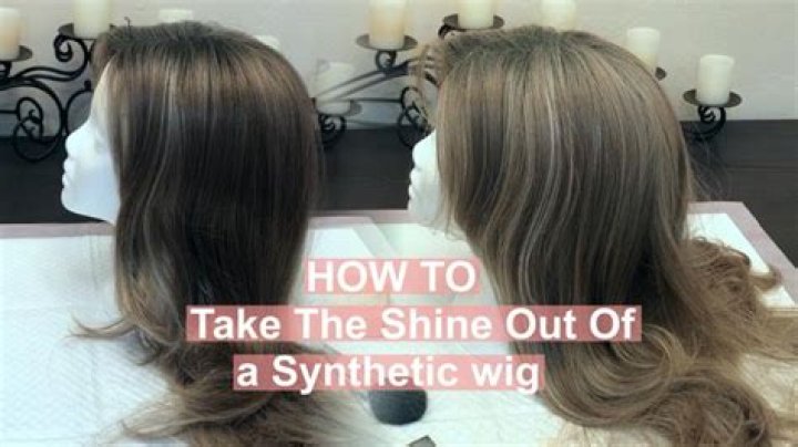 How do you Deshine synthetic hair?