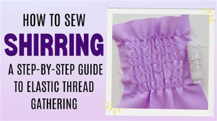 How do you hand sew elastic to gather fabric?