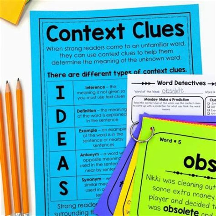 How do you identify vocabulary in context?