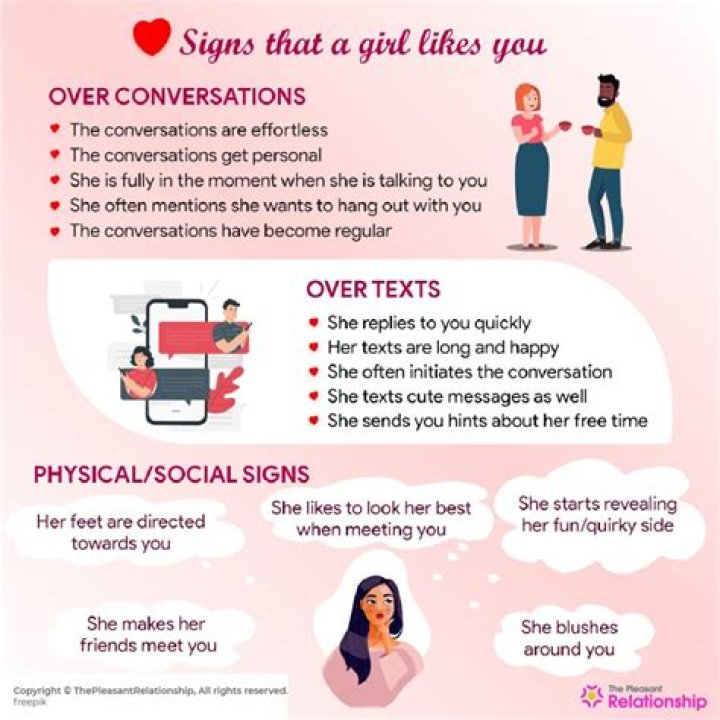 How do you know if a teenage girl likes you?
