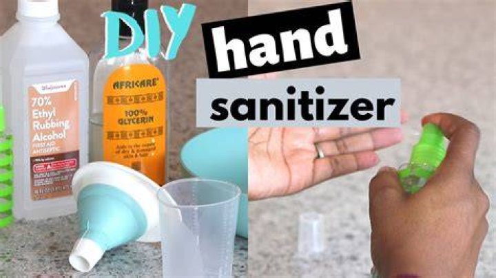 How do you make liquid hand sanitizer?