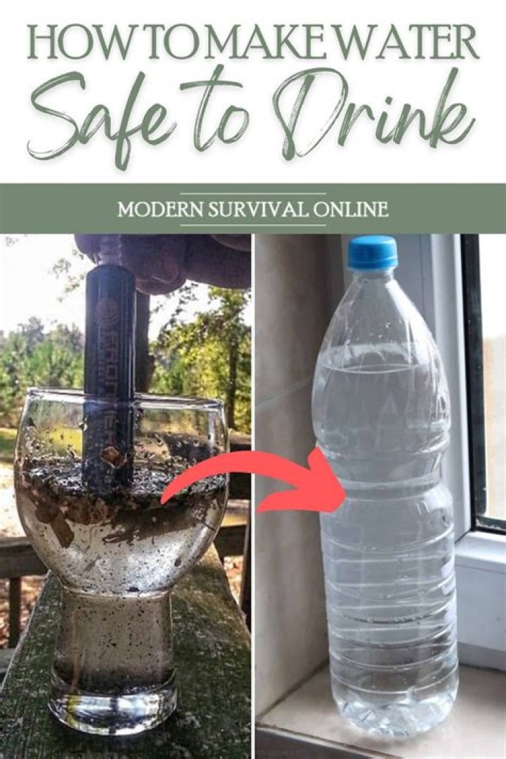 How do you make water safe to drink survival?