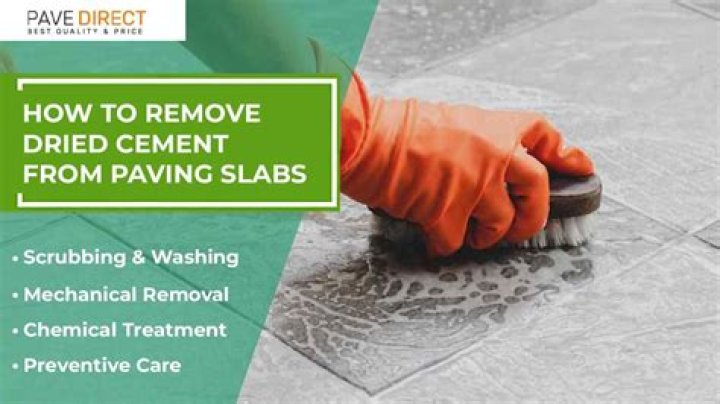 How do you remove dried concrete?