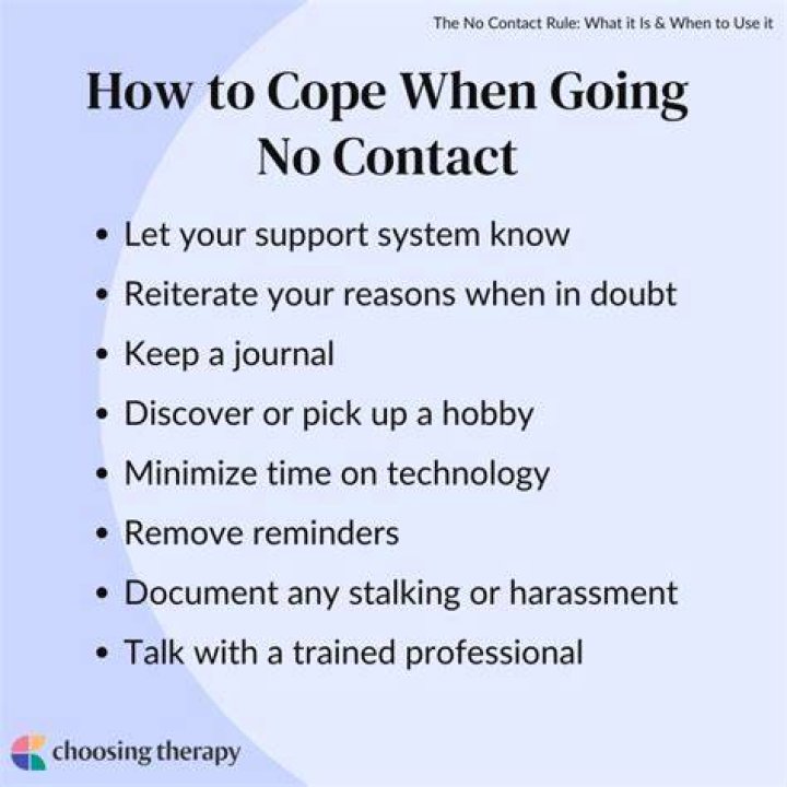 How do you stop contacting someone?