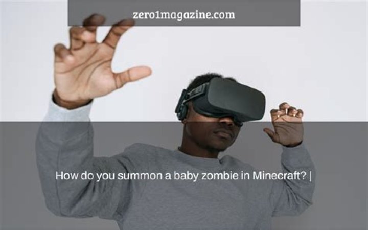How do you summon a baby zombie in Minecraft?