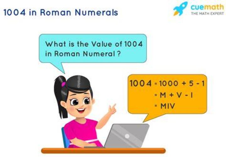 How do you write 1004 in Roman numerals?