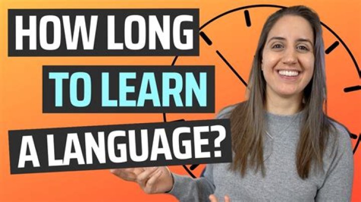 How long does it take to become fluent at a language?