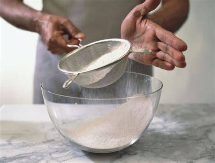 How many times do we need to sift flour?