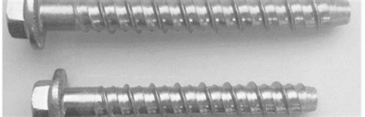How much weight can concrete screws hold?