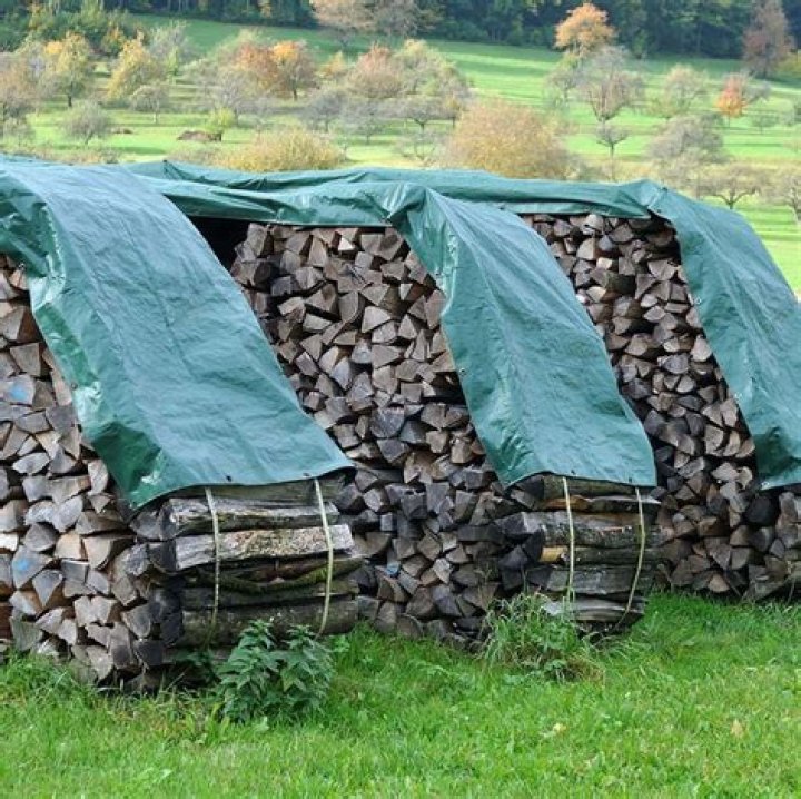 Is it OK to cover firewood with a tarp?