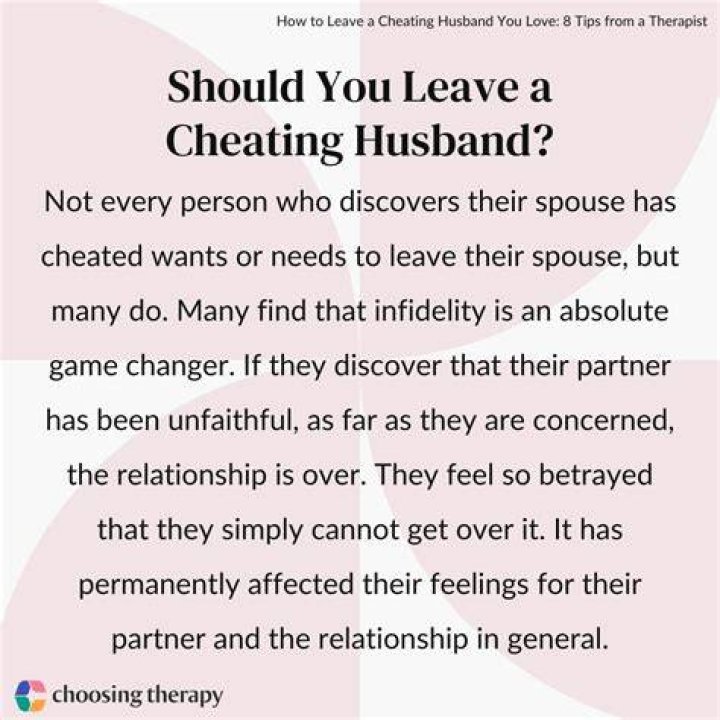 Should I leave after cheating?