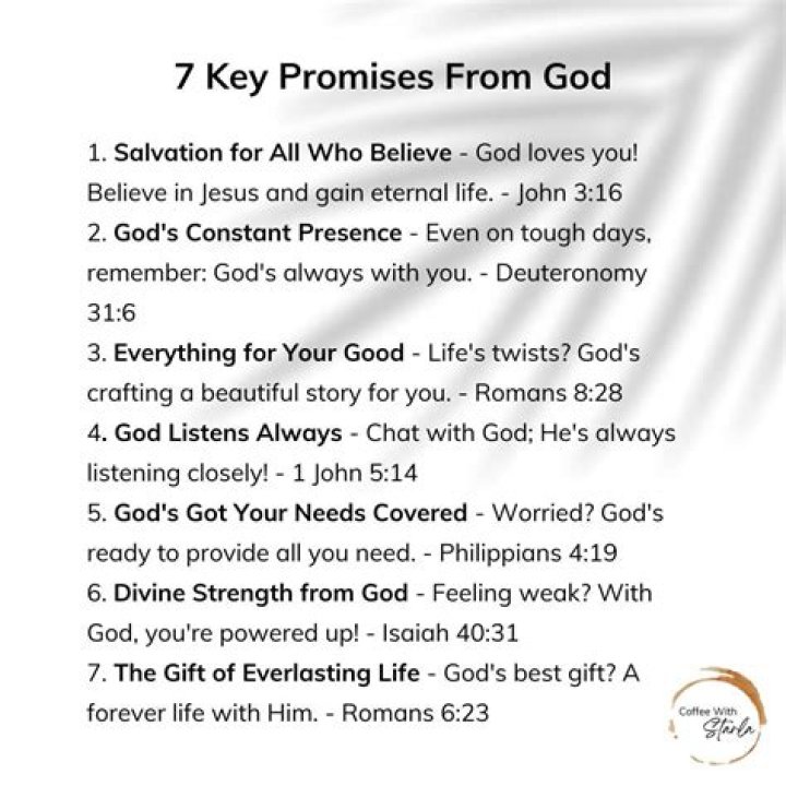 What are the 8 promises of God?
