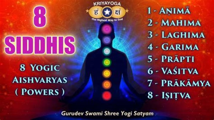 What are the 8 siddhis?