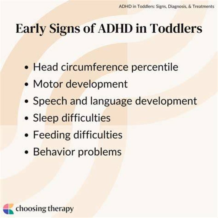 What are the early signs of ADHD in toddlers?
