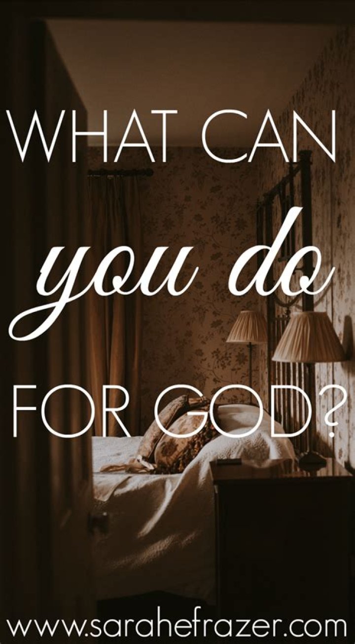 What can God do for me?
