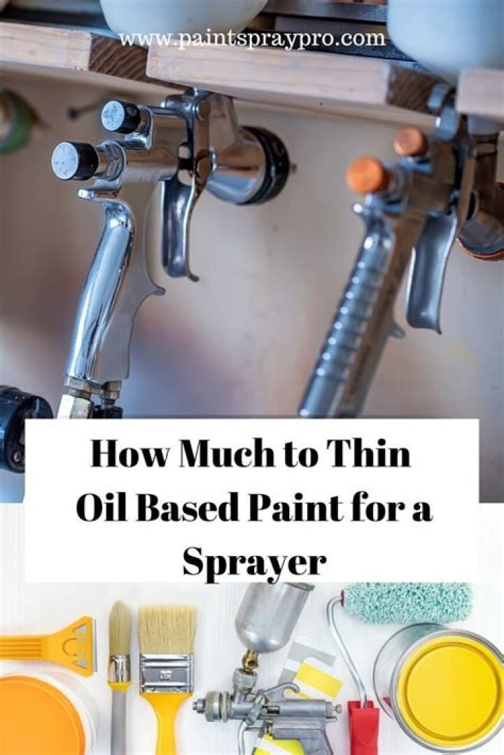 What can I use to thin paint for spraying?