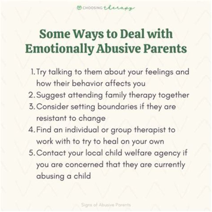 What do emotionally abusive parents do?