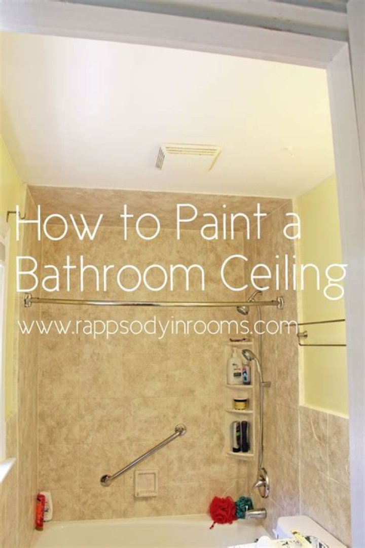 What do you paint a bathroom ceiling with?