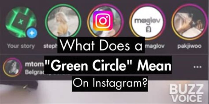 What does pink circle mean on Instagram?