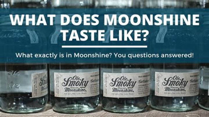 What does real moonshine taste like?