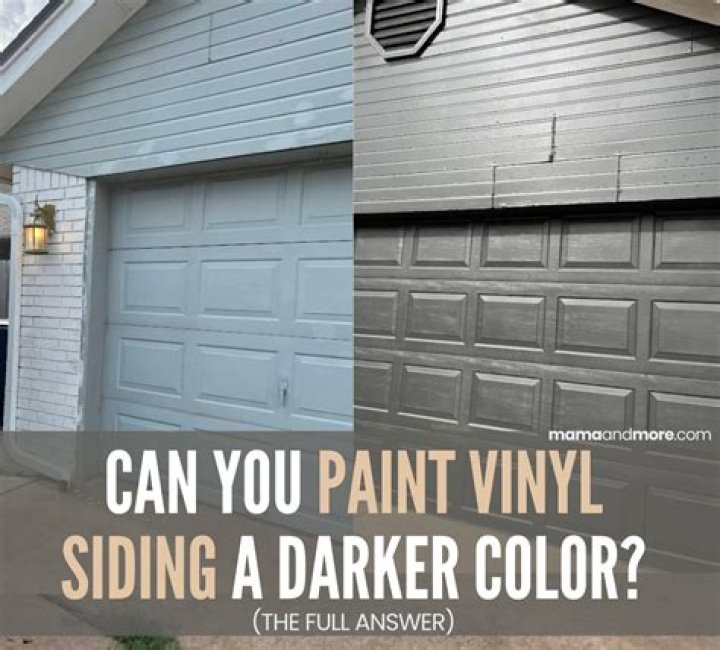 What happens if you paint vinyl siding a dark color?
